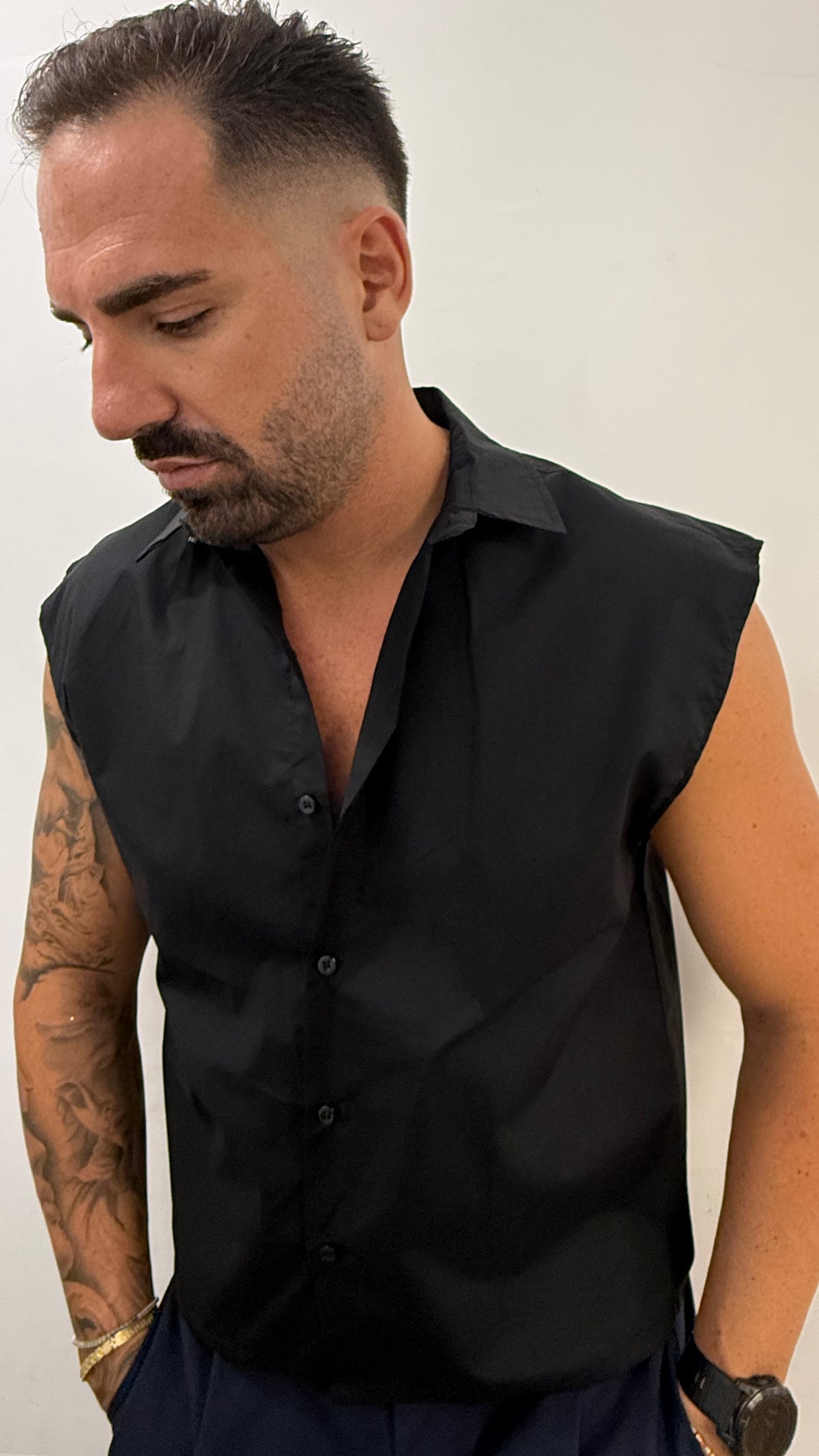 CAMICIA SMANICATA