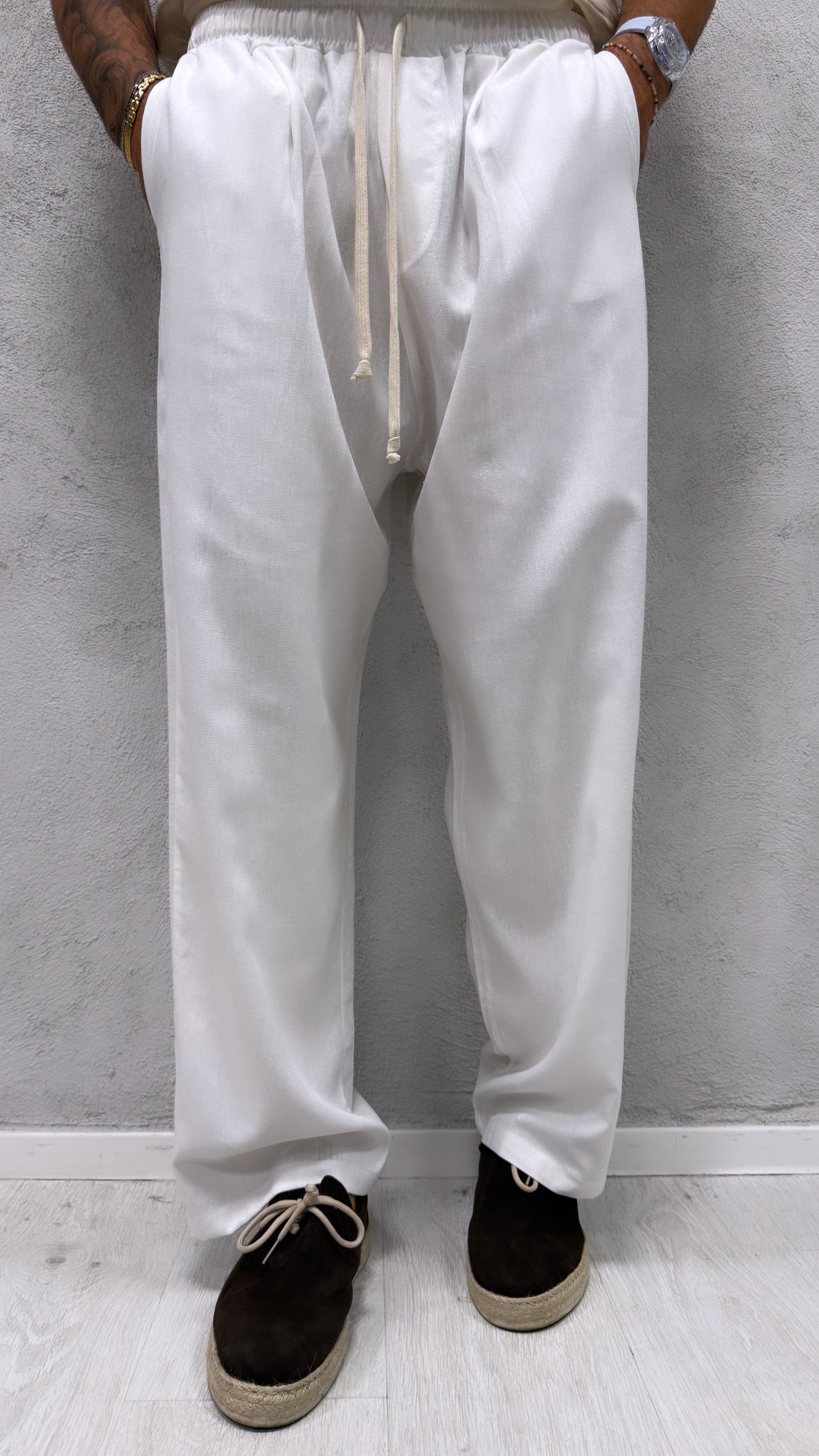 PANTALACCIO FONDO AMPIO LINO