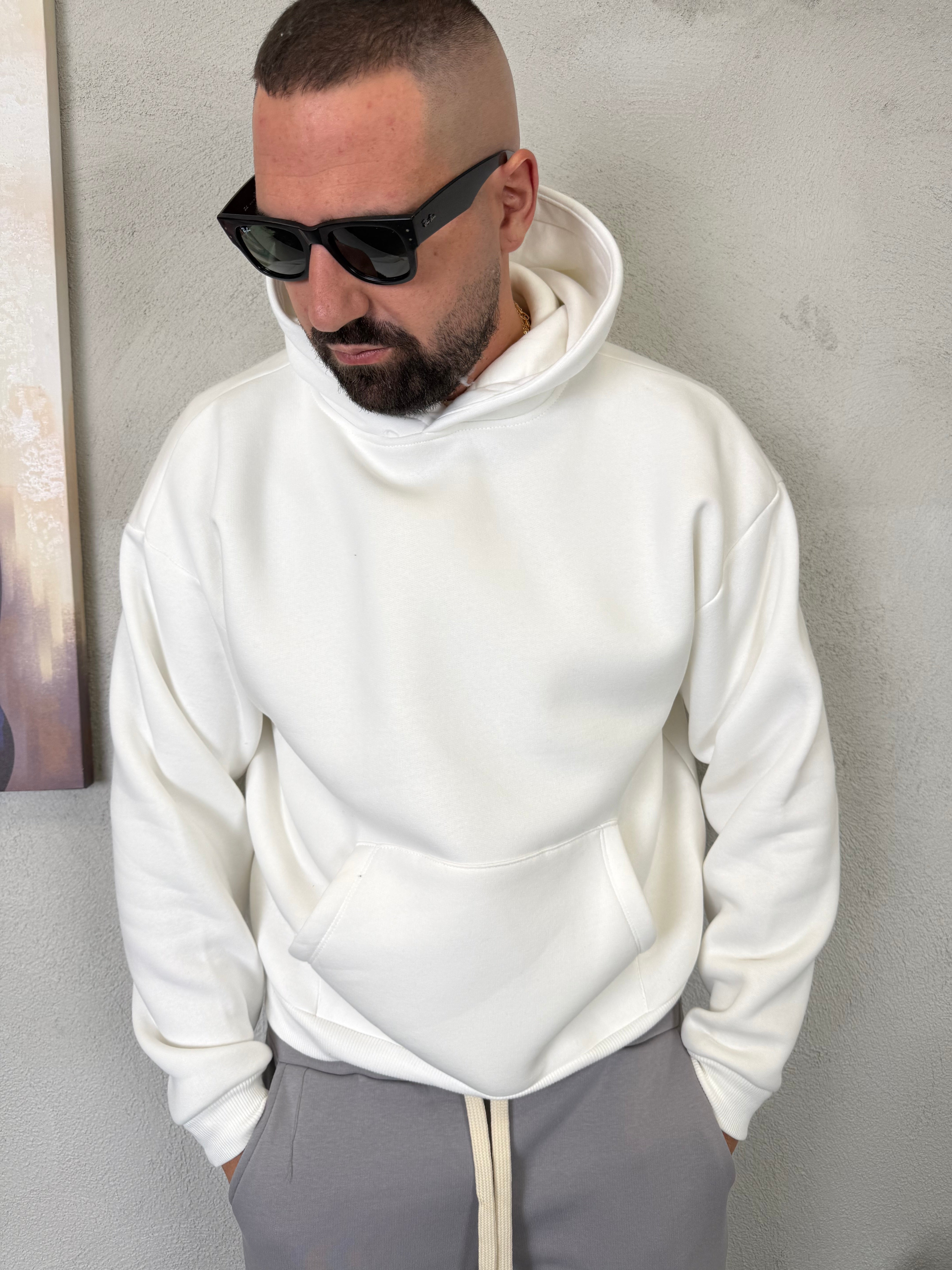 FELPA BASIC CON CAPPUCCIO