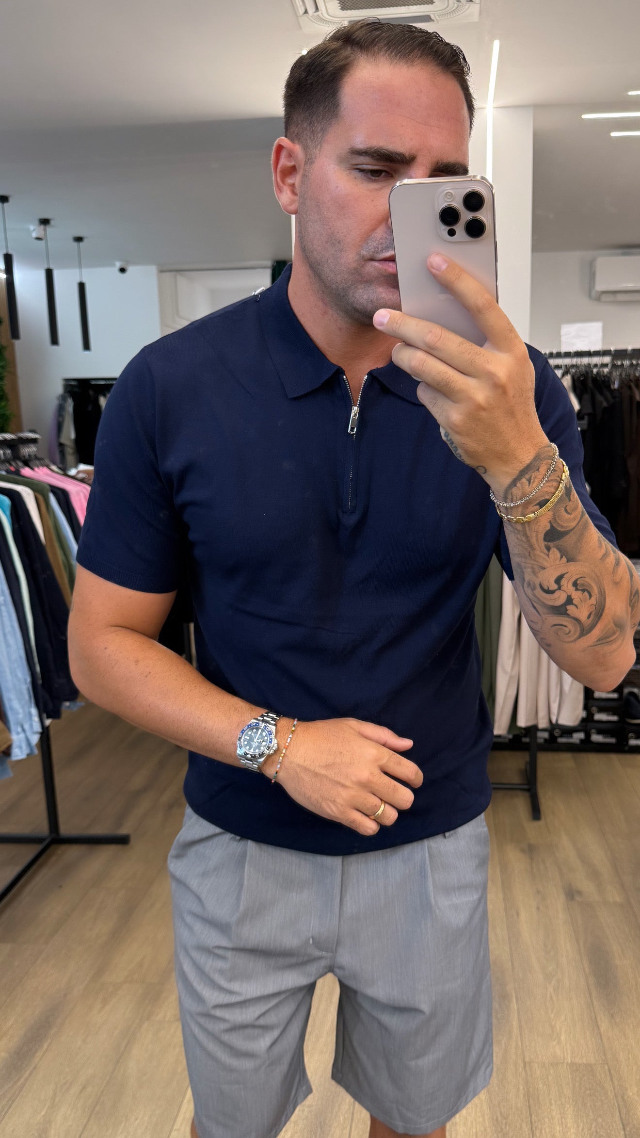 POLO CON ZIP