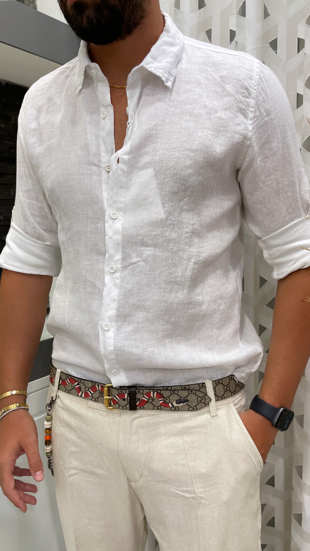 CAMICIA IN LINO FRANCESE