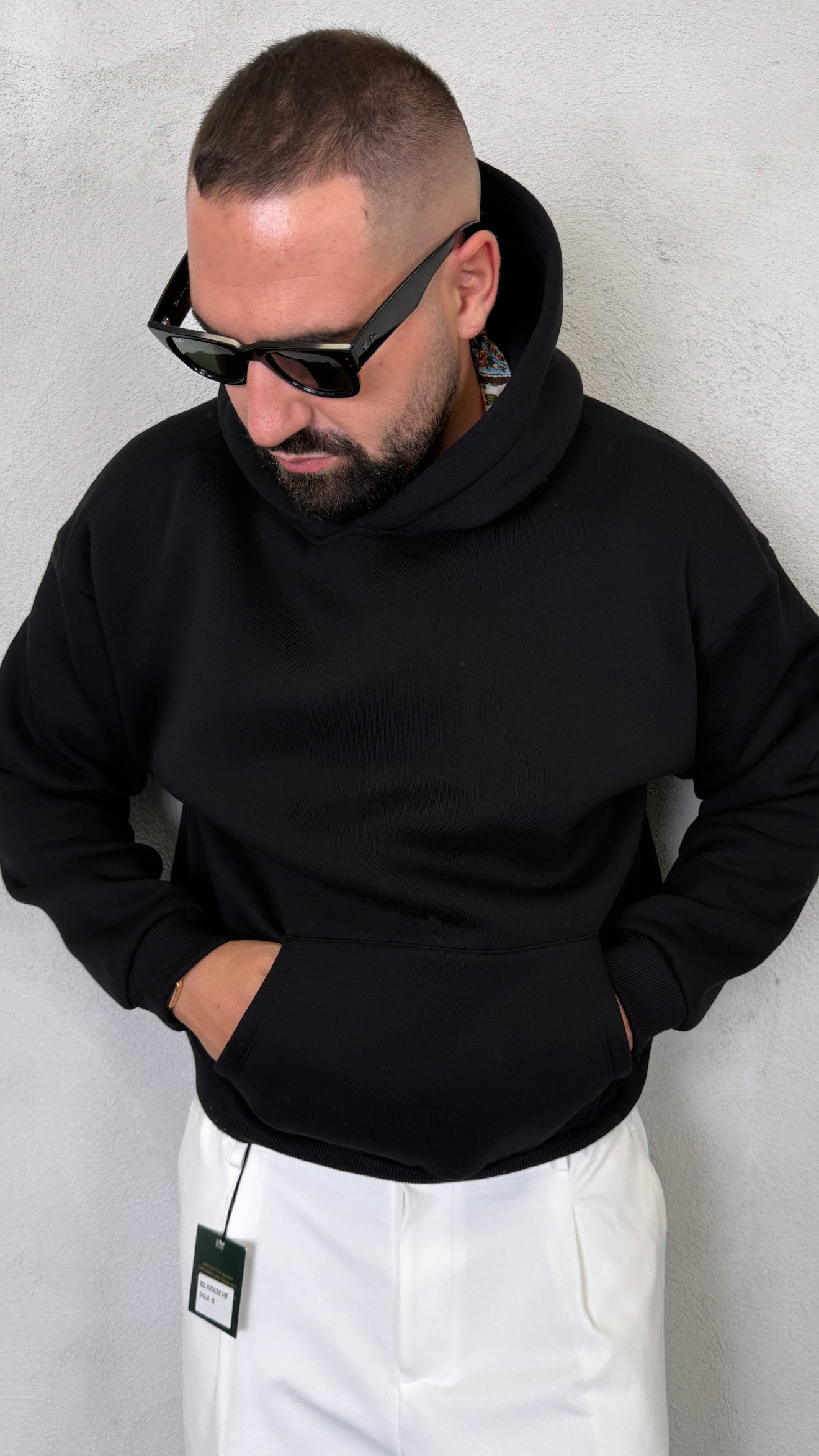 FELPA BASIC CON CAPPUCCIO