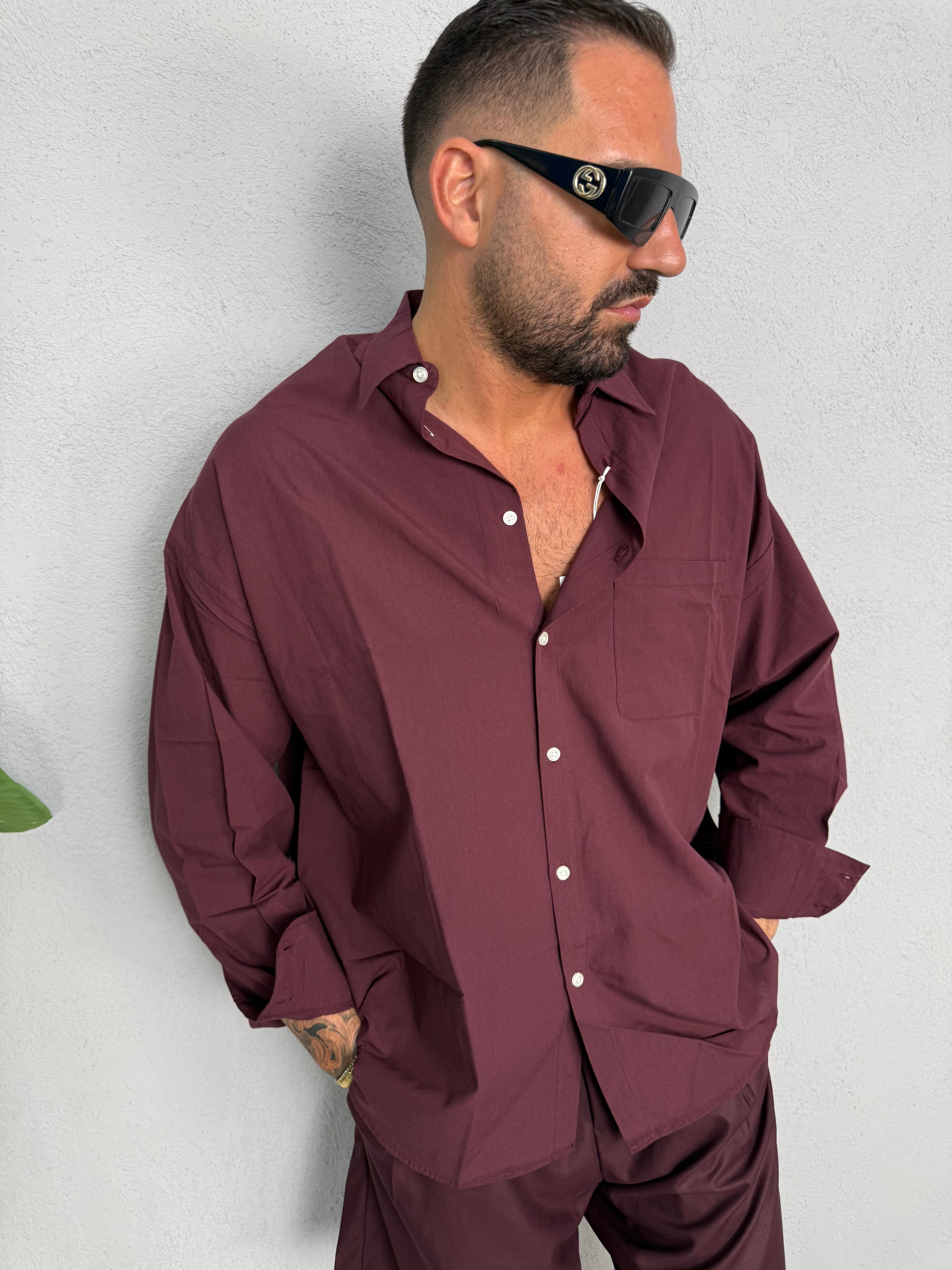 CAMICIA OVER TASCHINO-MINIMAL COUTURE