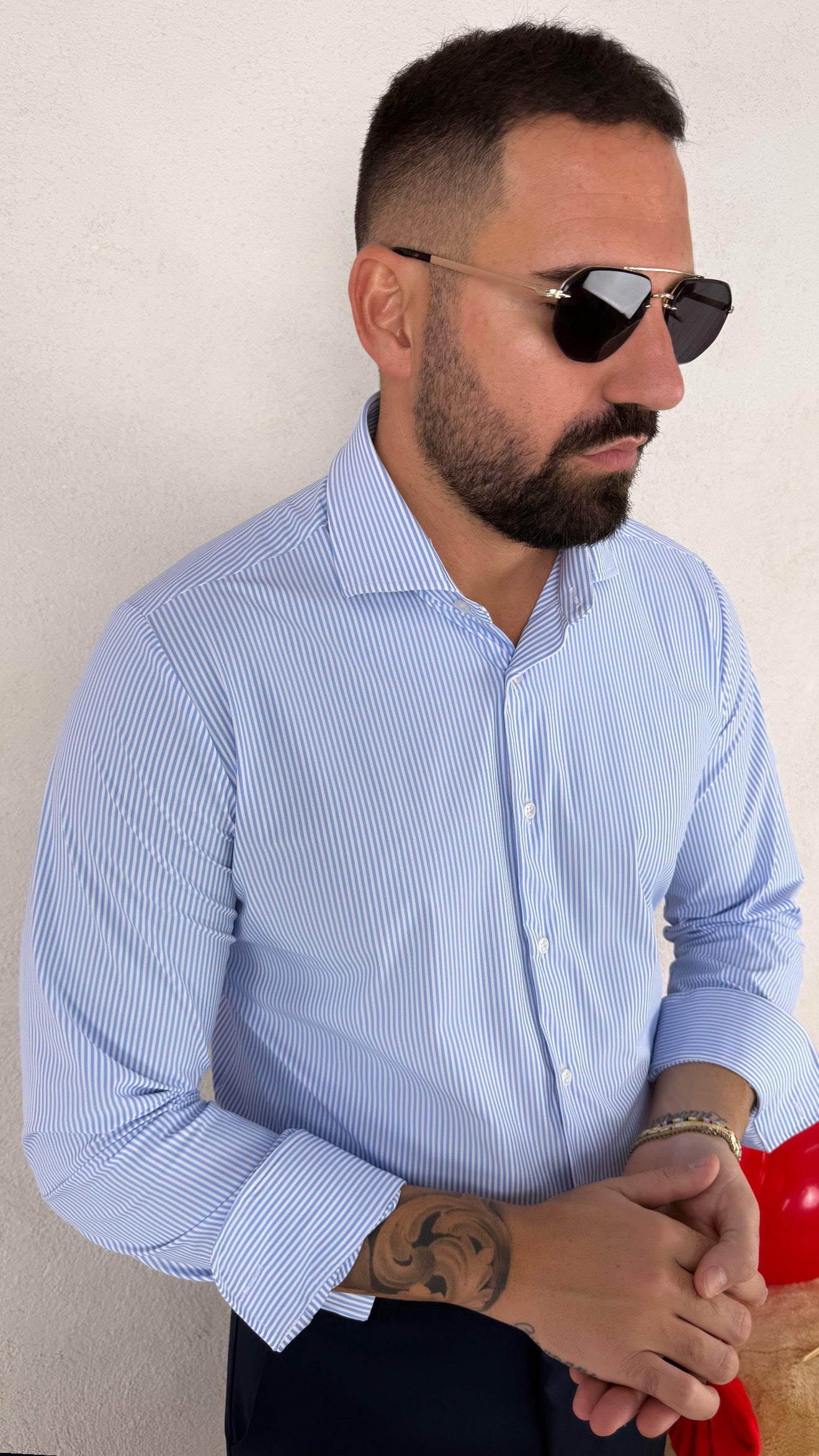 CAMICIA RIGA STRETTA