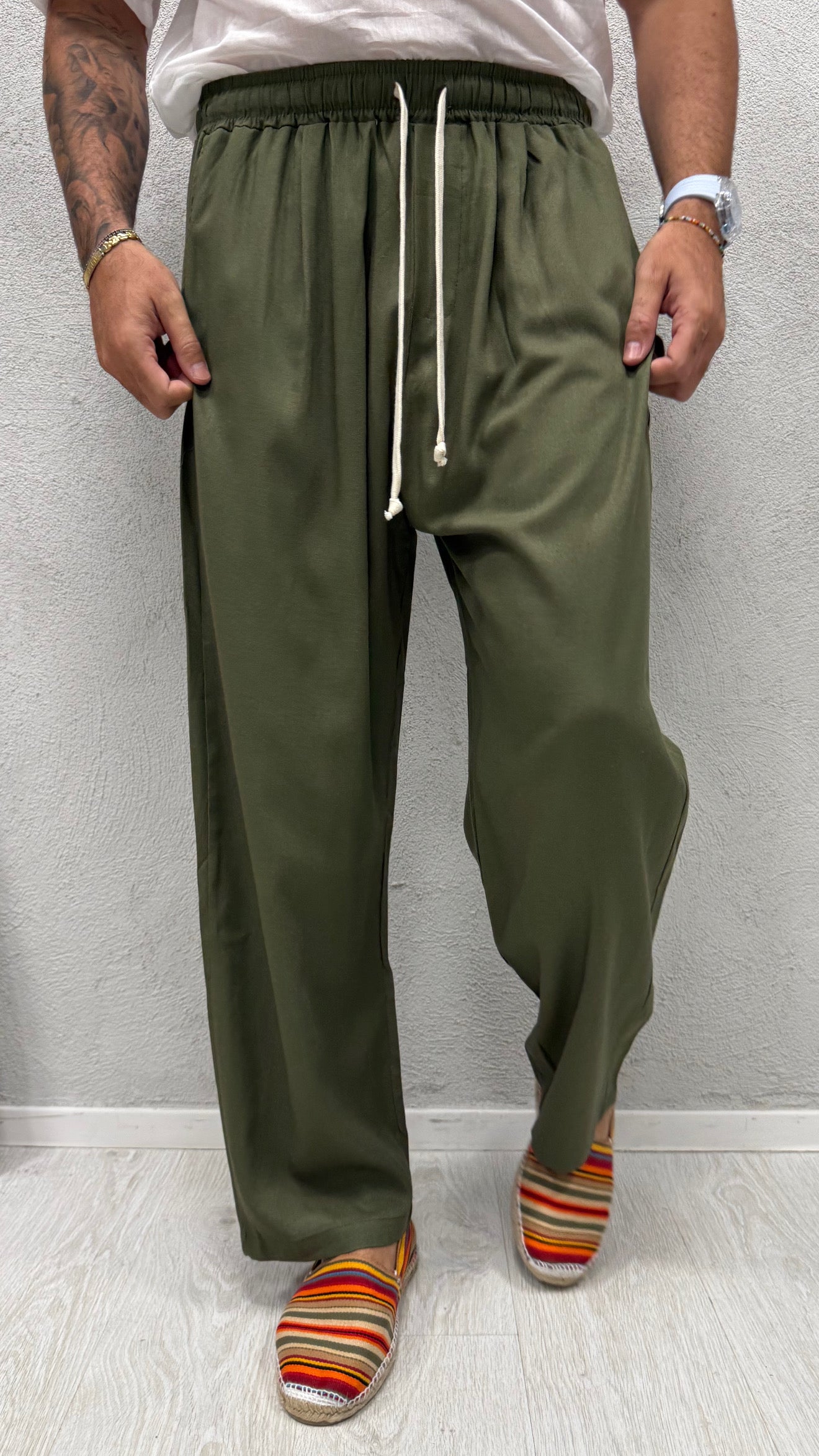 PANTALACCIO FONDO AMPIO LINO