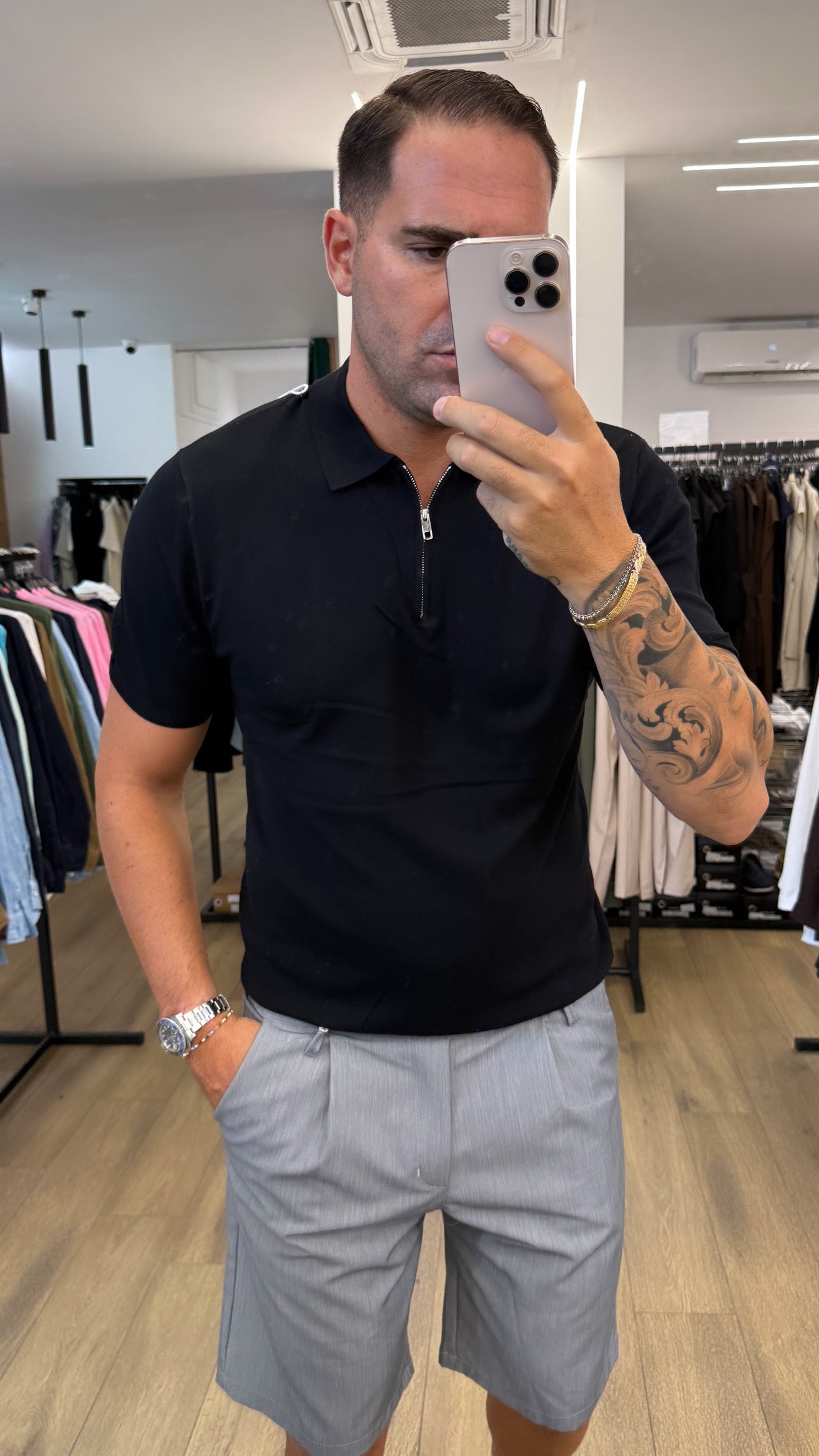 POLO CON ZIP