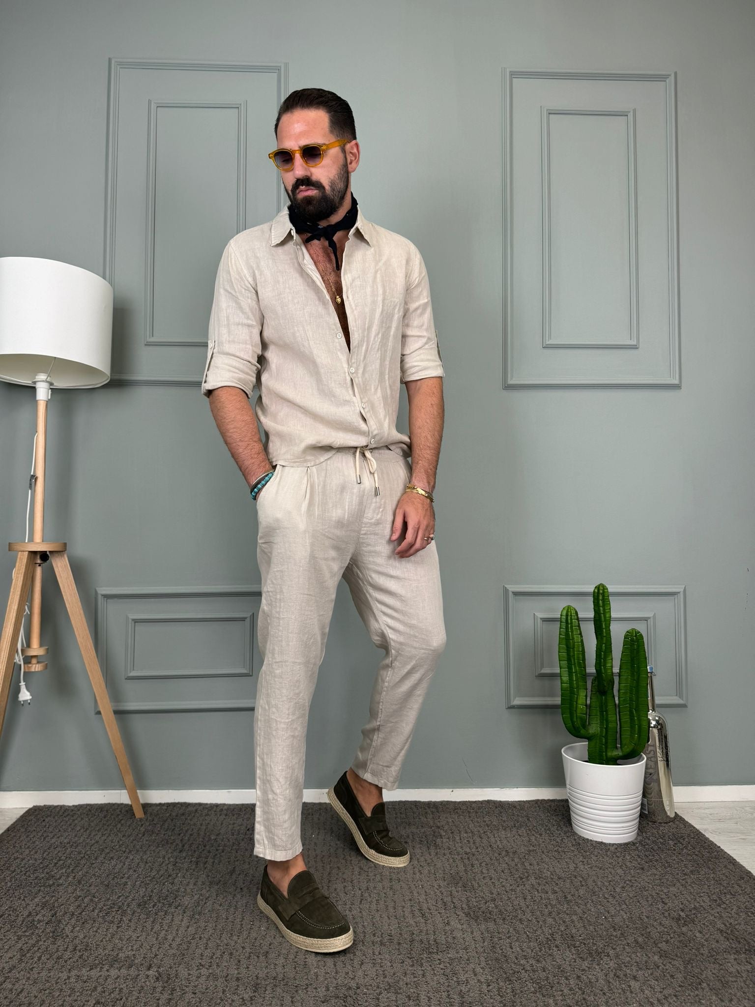 CAMICIA IN LINO FRANCESE