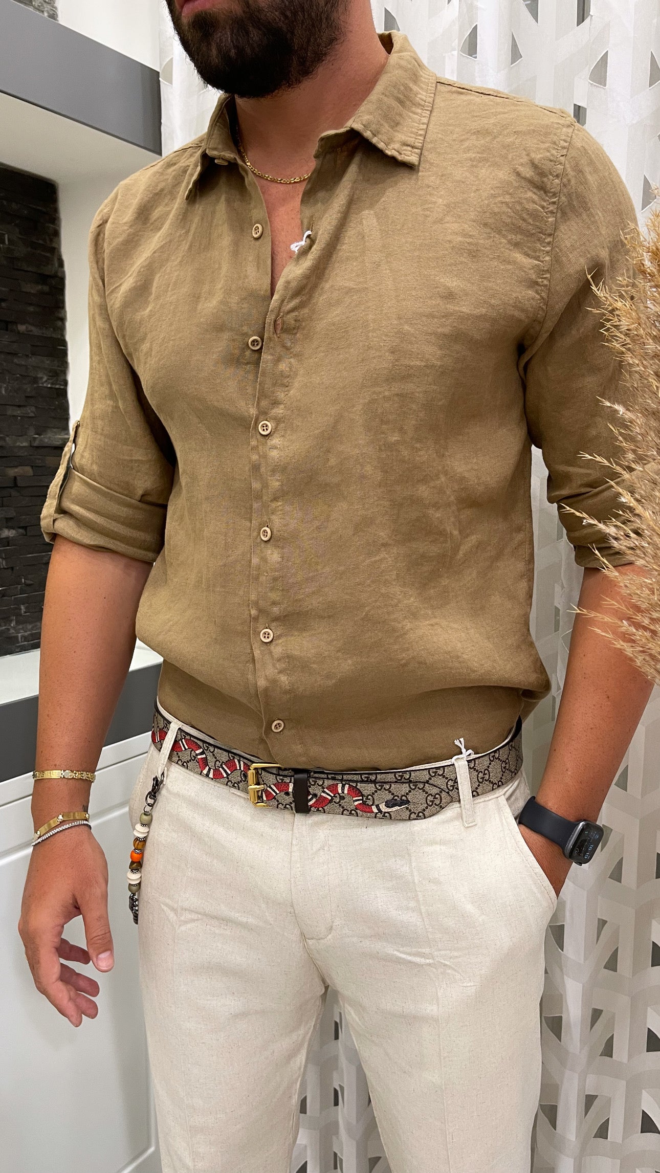 CAMICIA IN LINO FRANCESE
