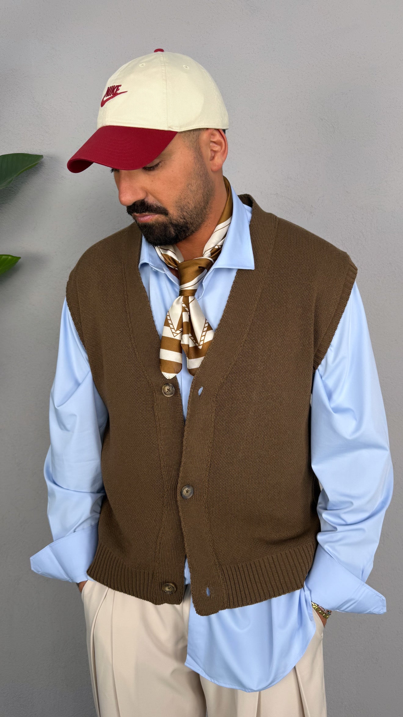 CARDIGAN SMANICATO