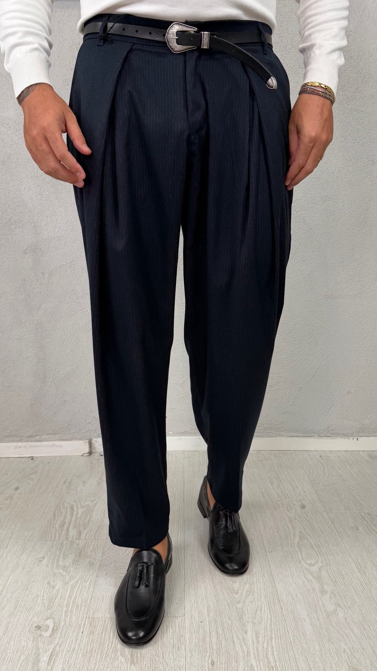 PANT WEST GESSATO