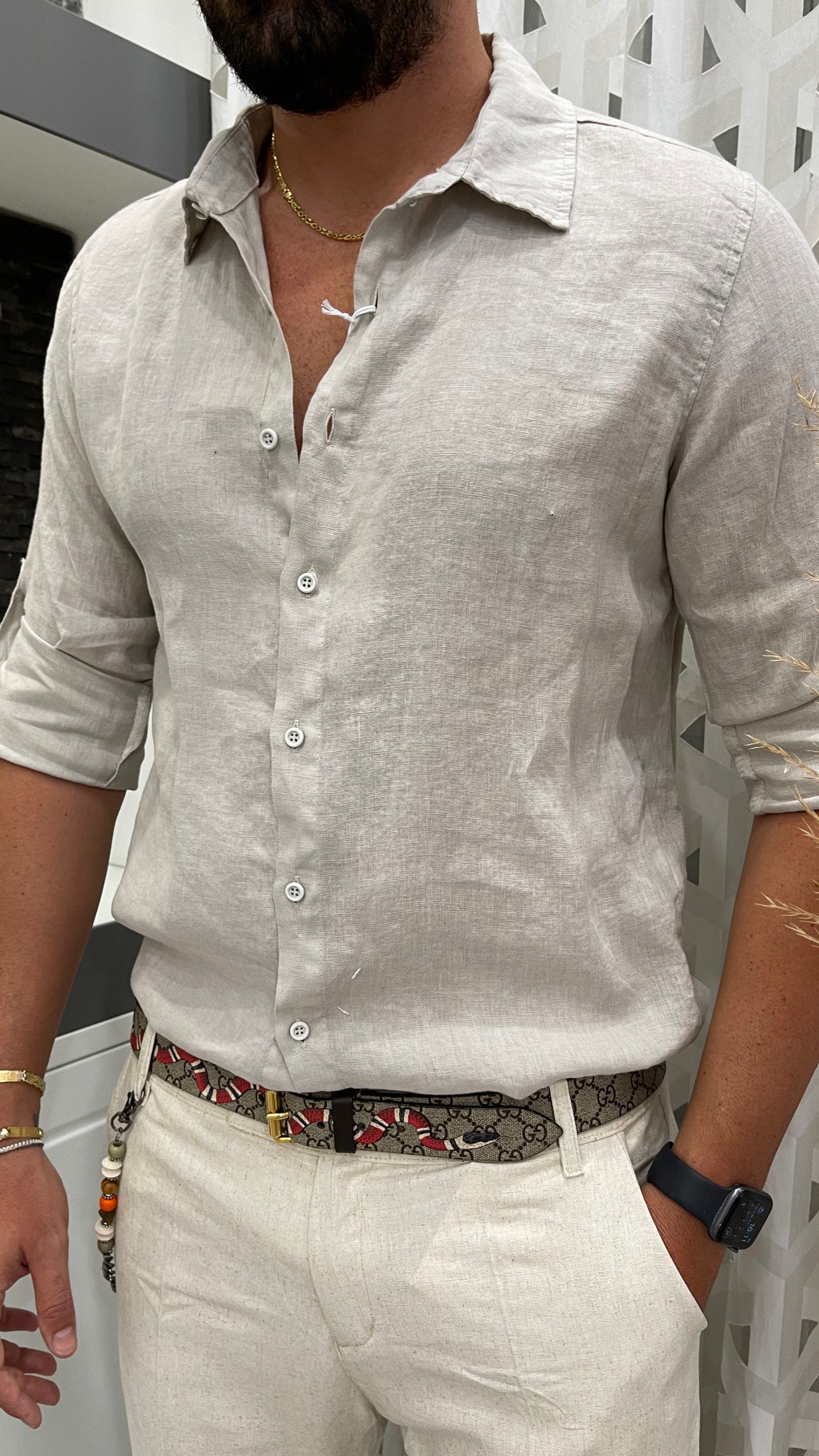 CAMICIA IN LINO FRANCESE