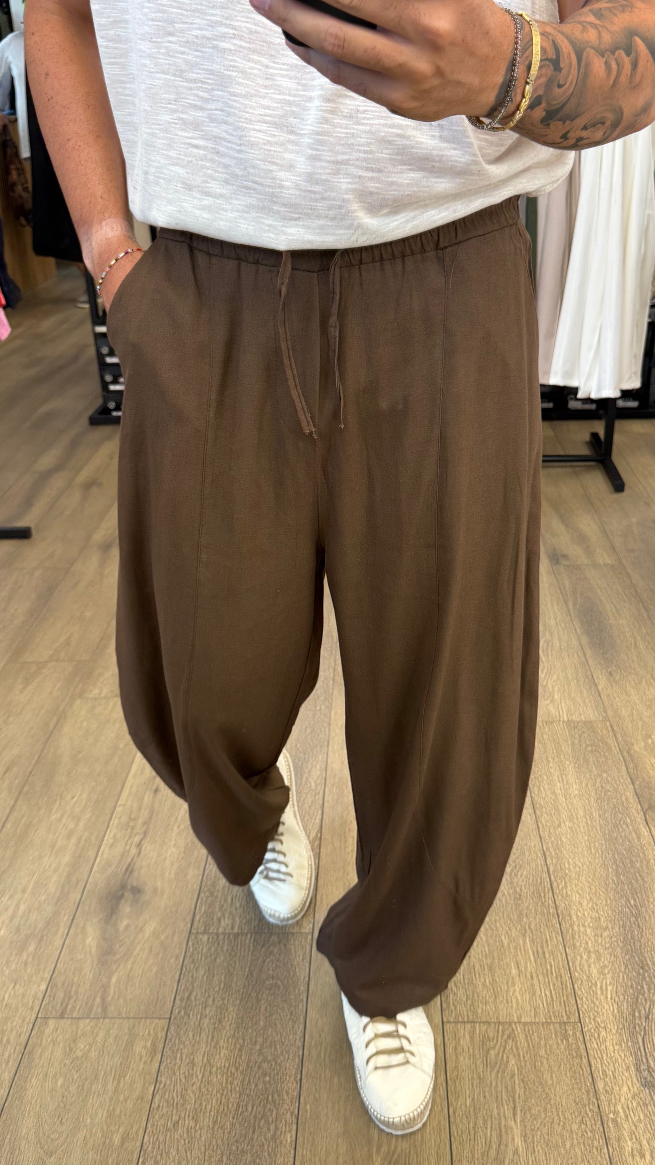PANTALACCIO BALL IN LINO