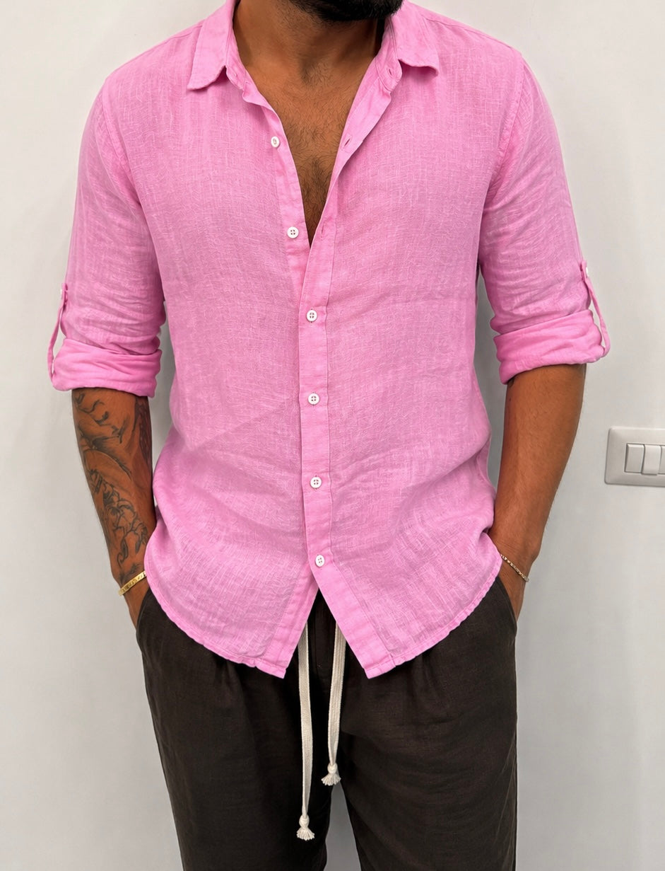 CAMICIA IN LINO FRANCESE