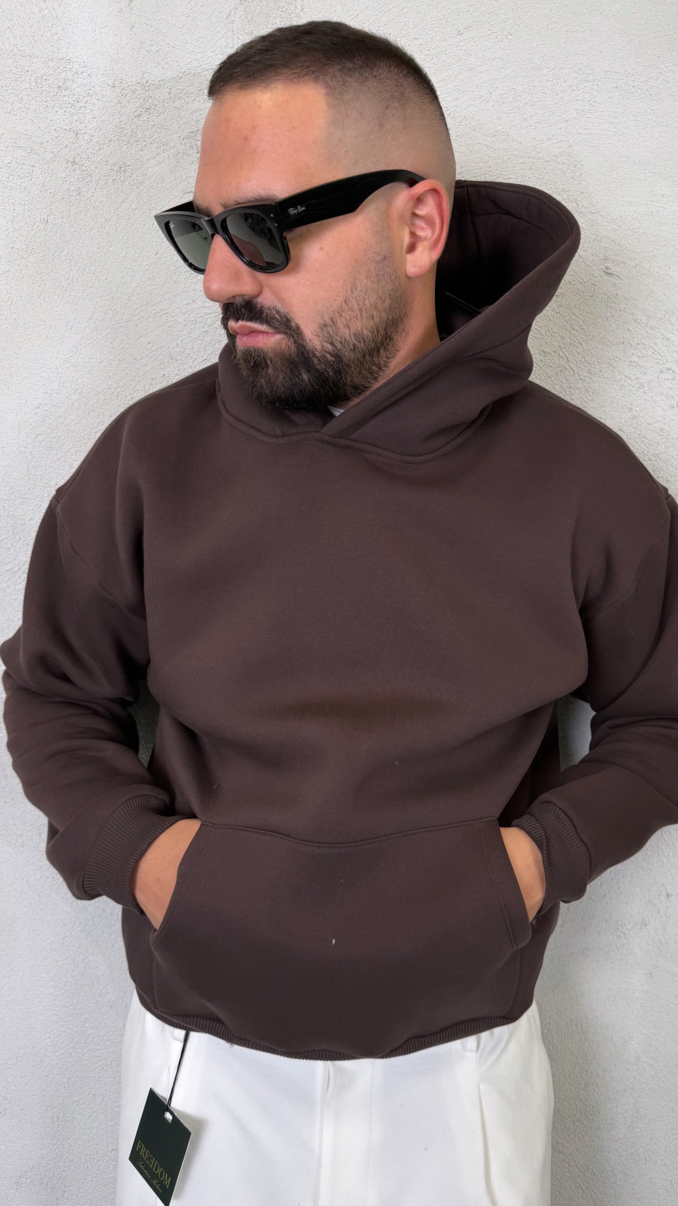 FELPA BASIC CON CAPPUCCIO