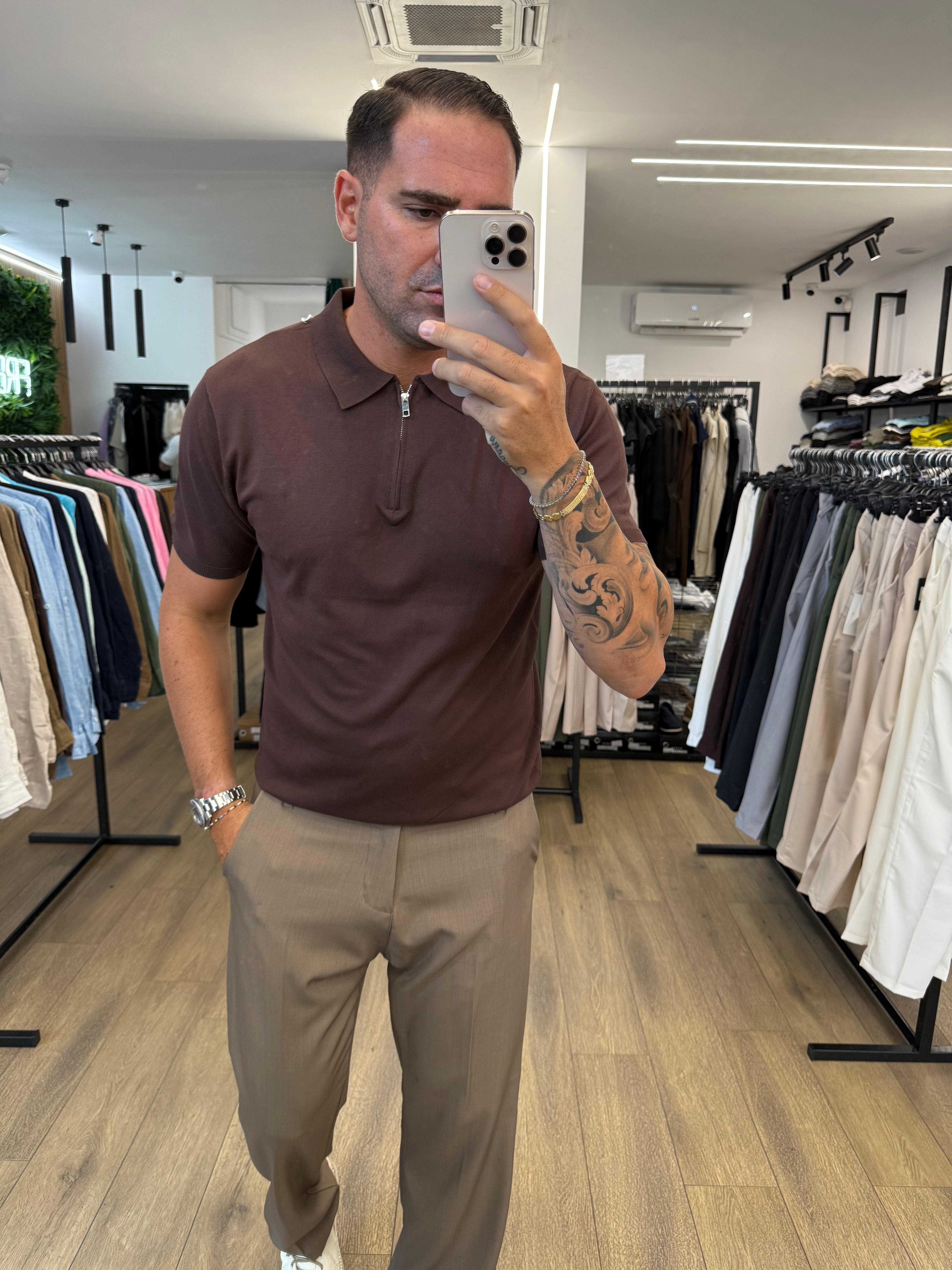 POLO CON ZIP