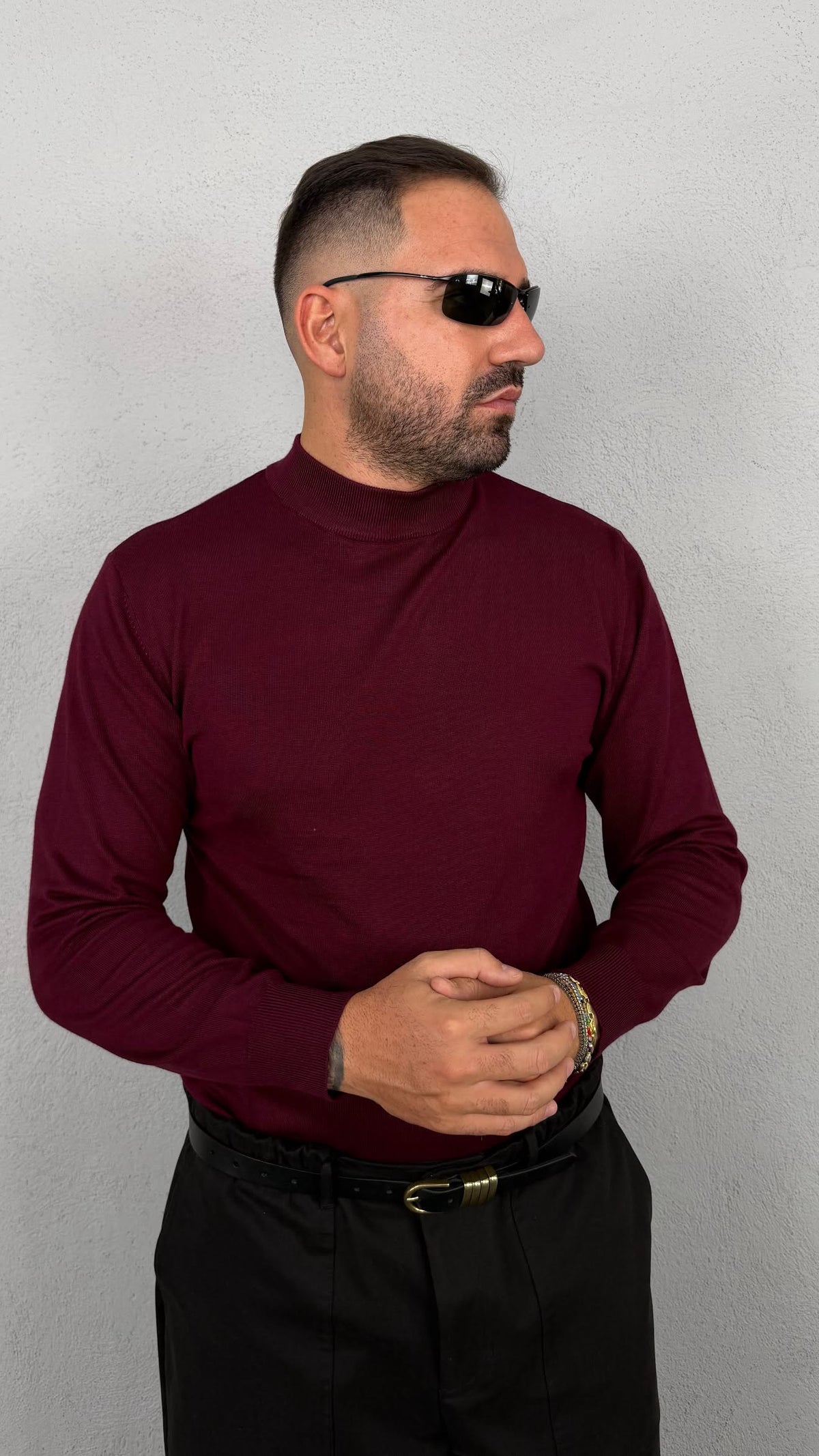 MAGLIA MEZZOCOLLO IN FILO