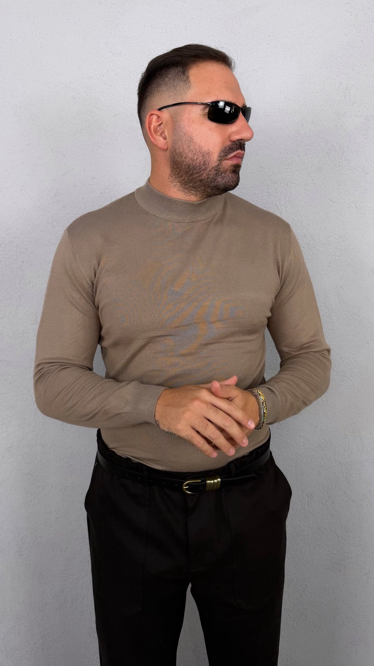 MAGLIA MEZZOCOLLO IN FILO