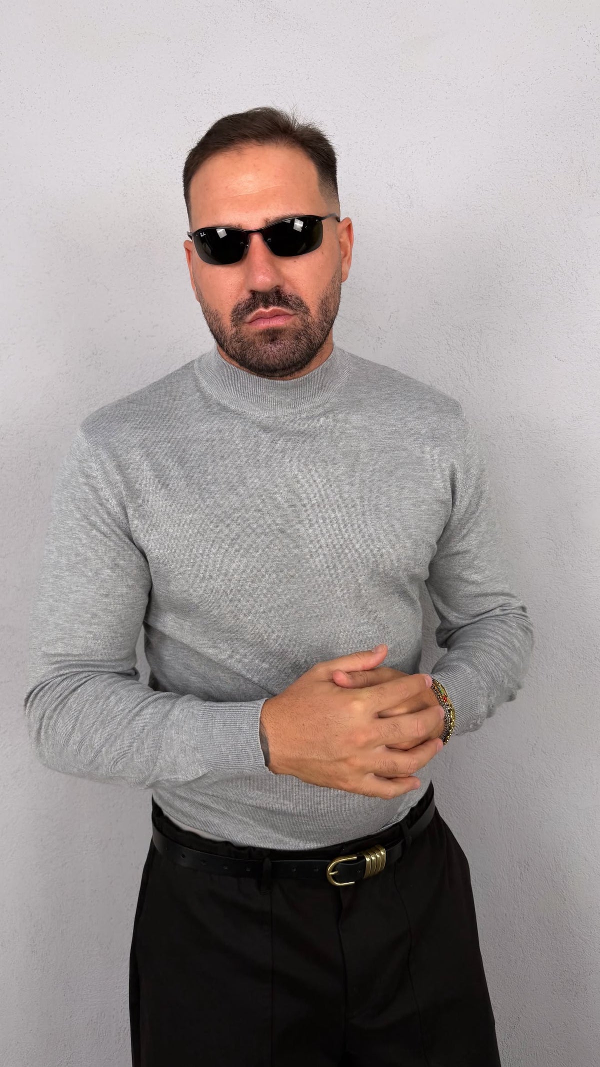 MAGLIA MEZZOCOLLO IN FILO