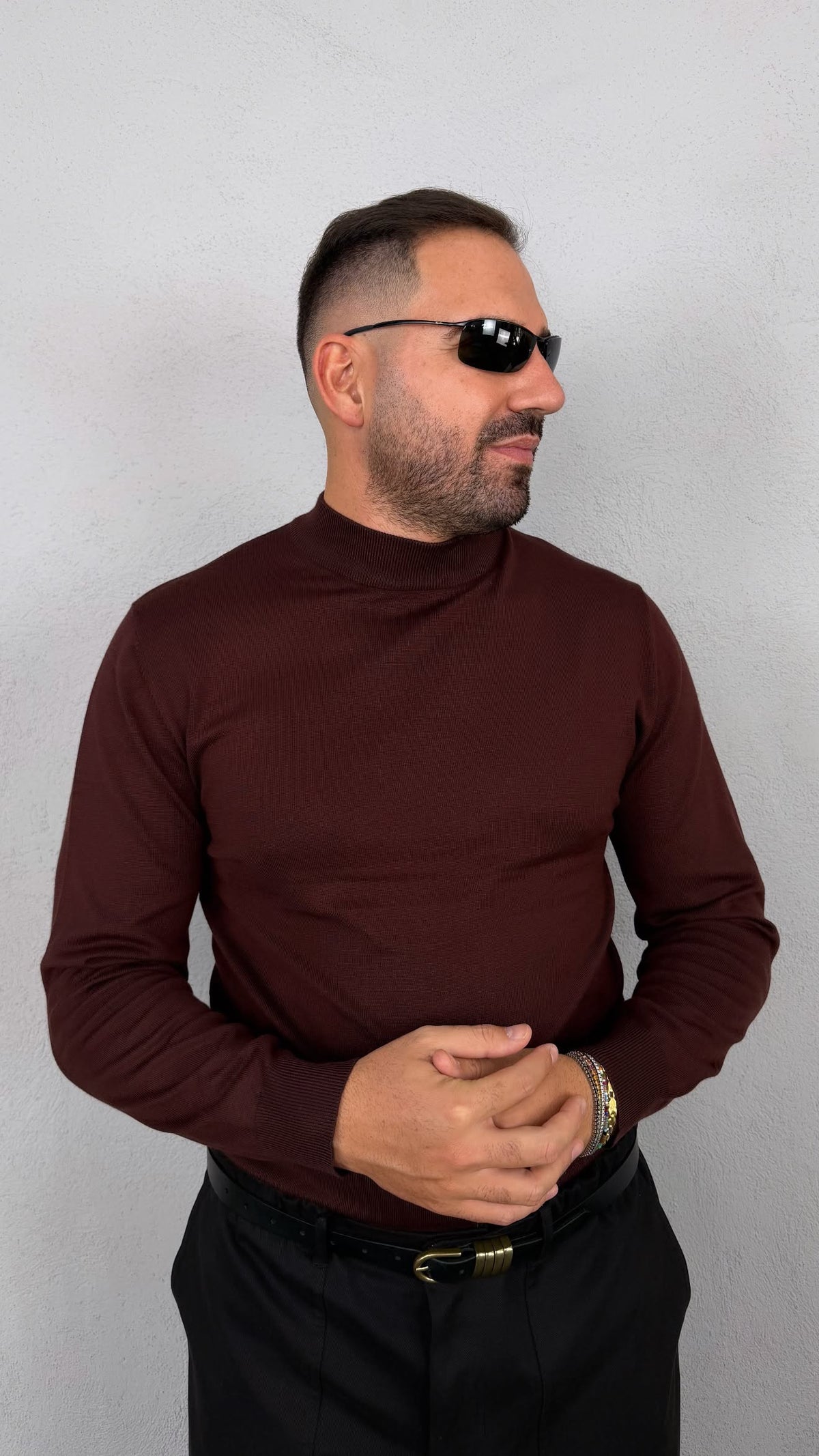 MAGLIA MEZZOCOLLO IN FILO