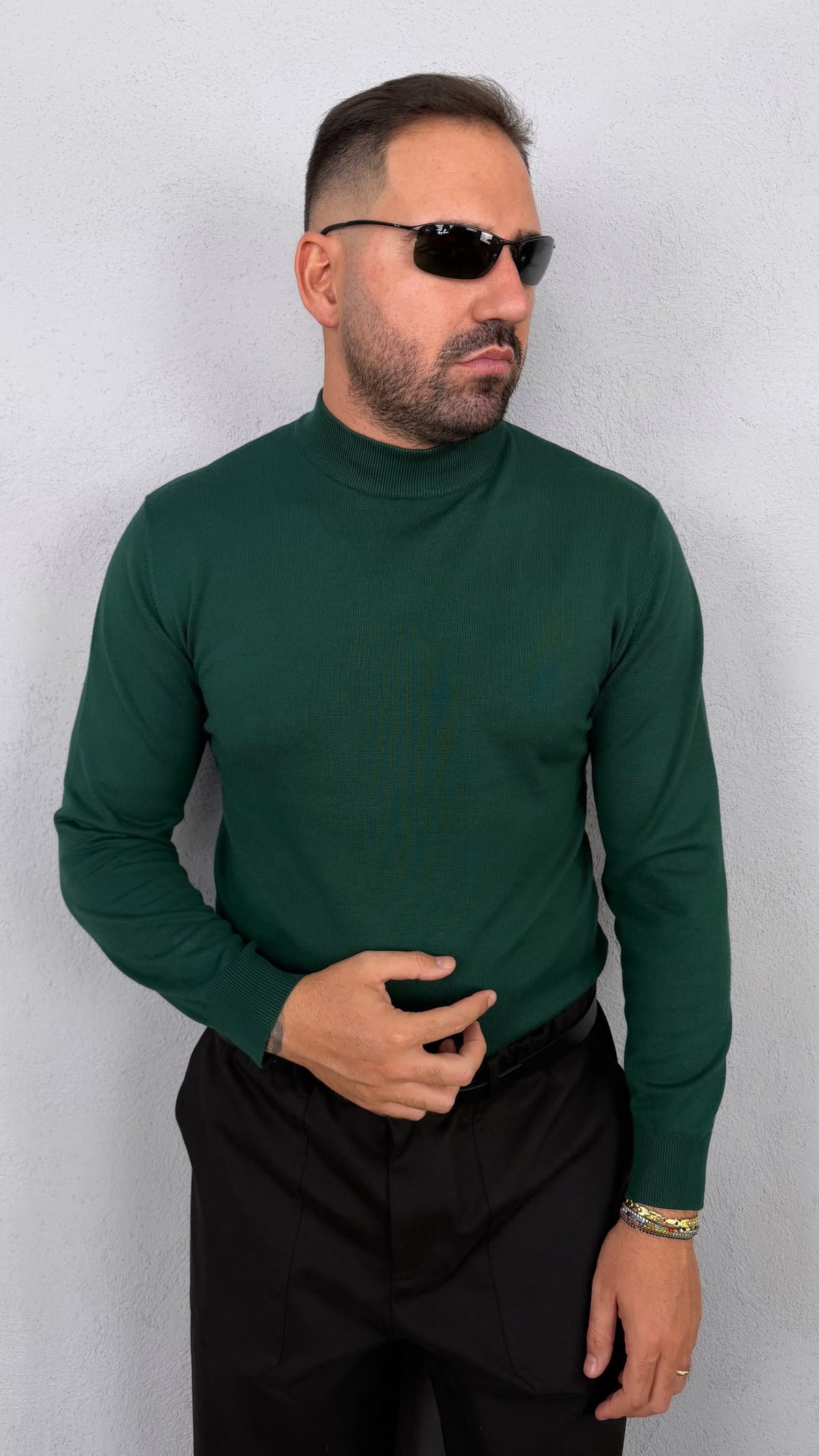 MAGLIA MEZZOCOLLO IN FILO