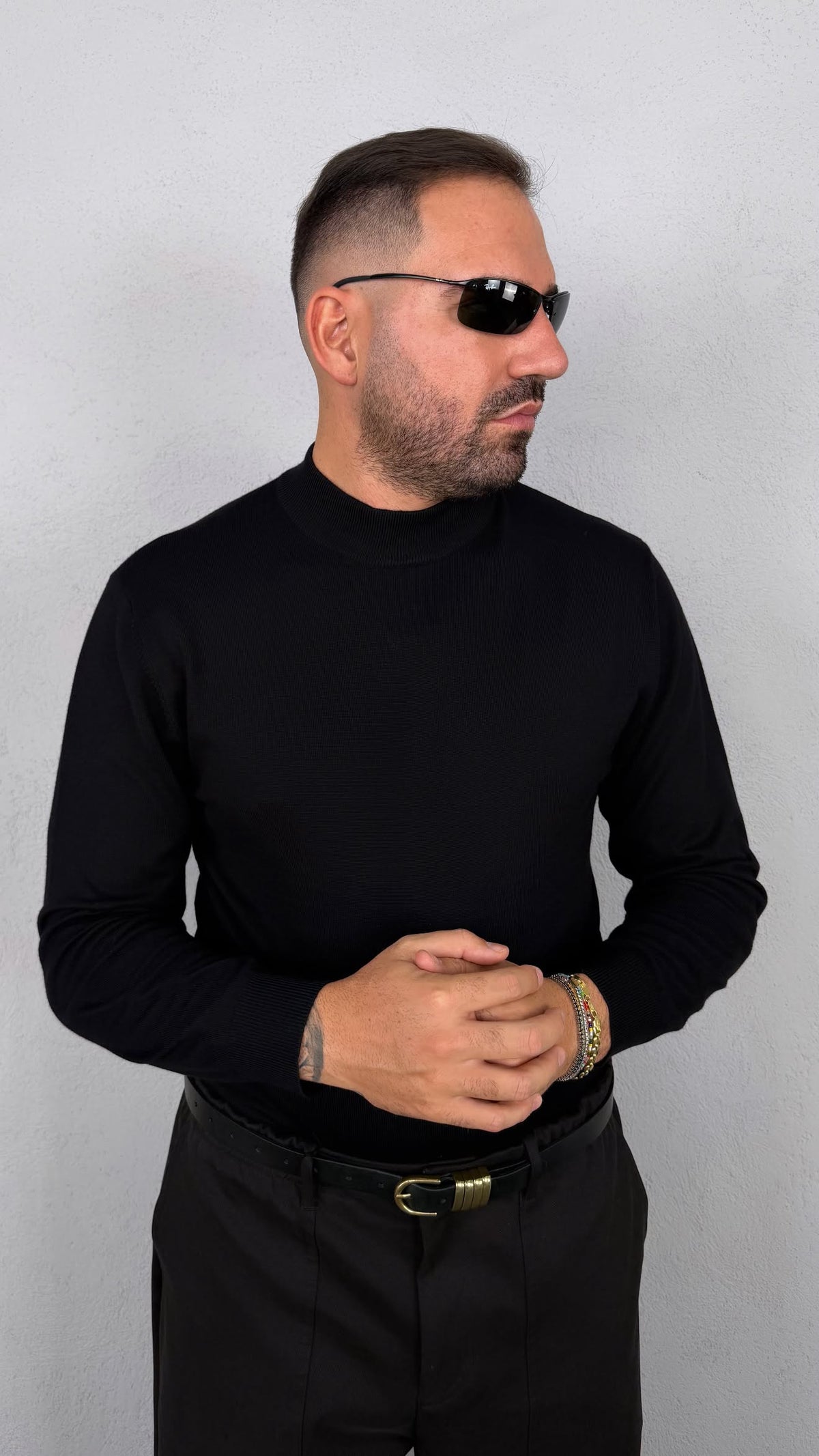 MAGLIA MEZZOCOLLO IN FILO