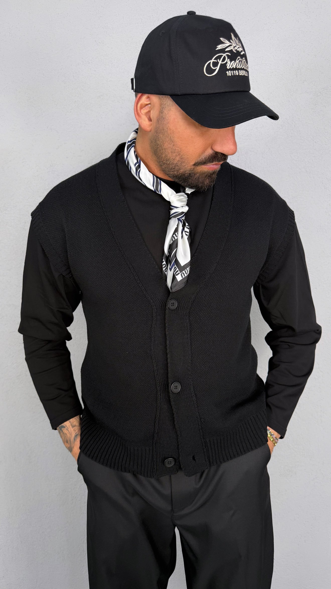 CARDIGAN SMANICATO