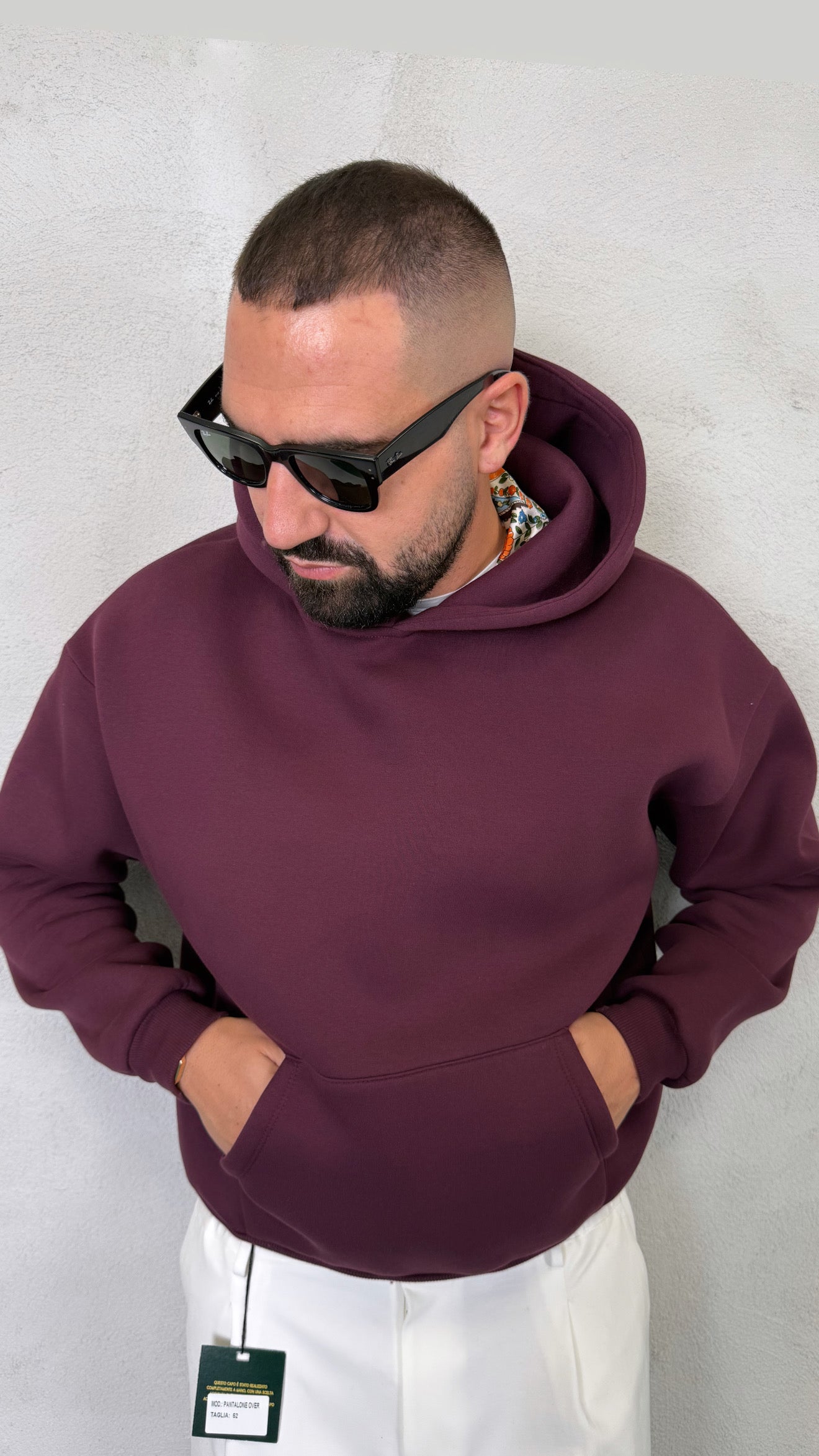 FELPA BASIC CON CAPPUCCIO