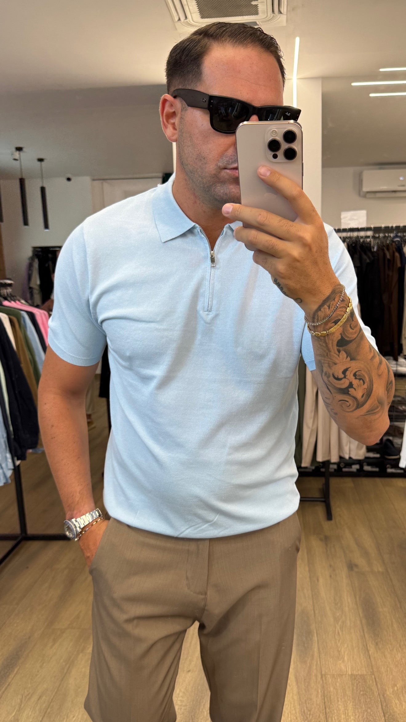 POLO CON ZIP