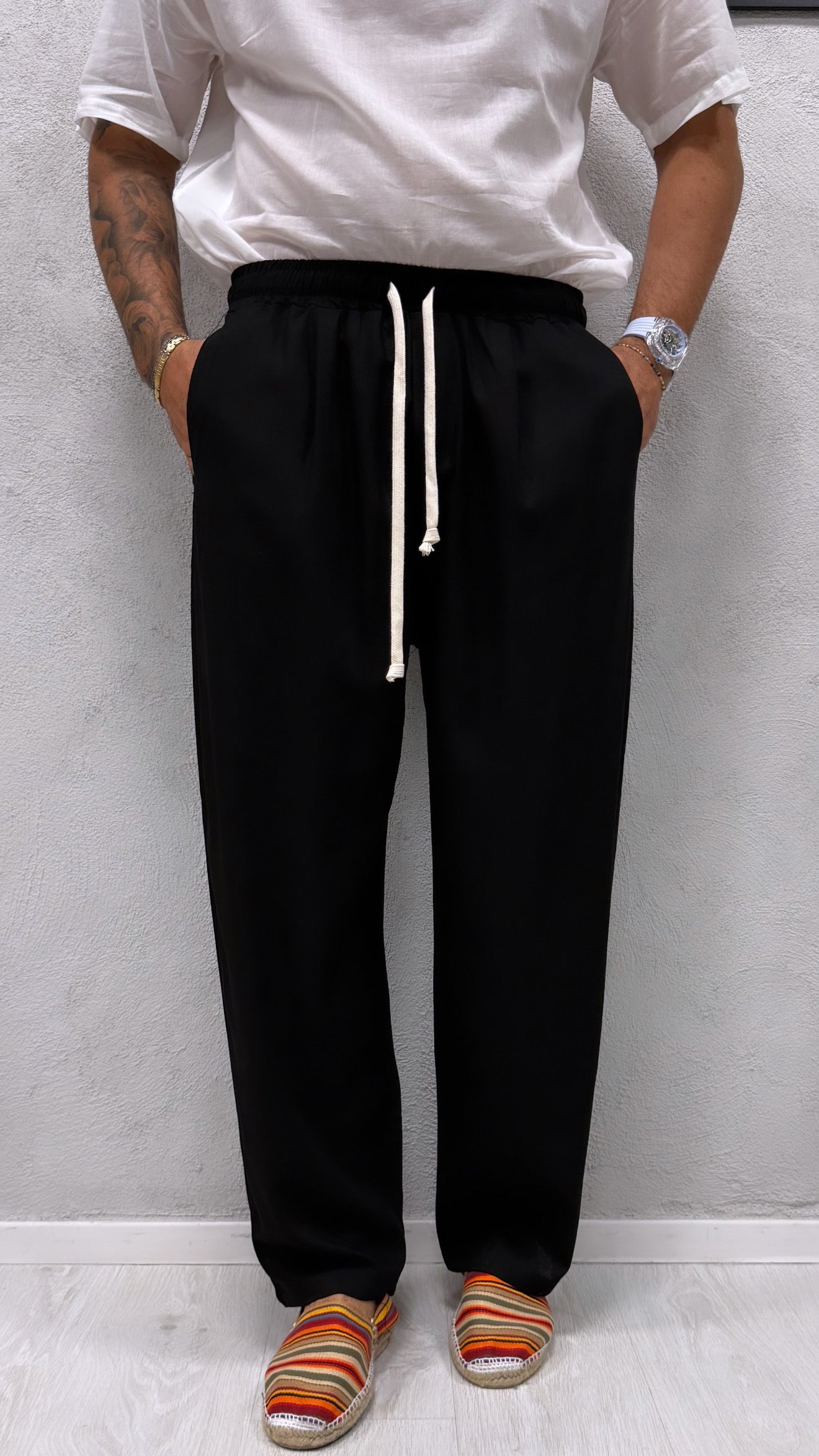 PANTALACCIO FONDO AMPIO LINO