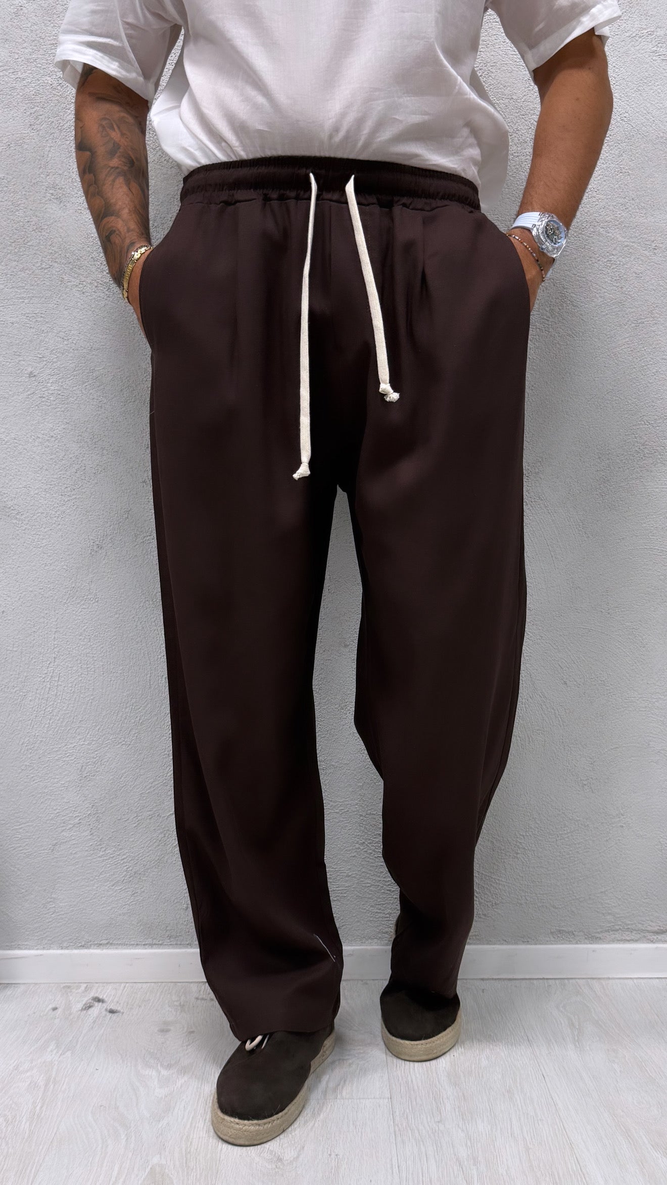 PANTALACCIO FONDO AMPIO LINO